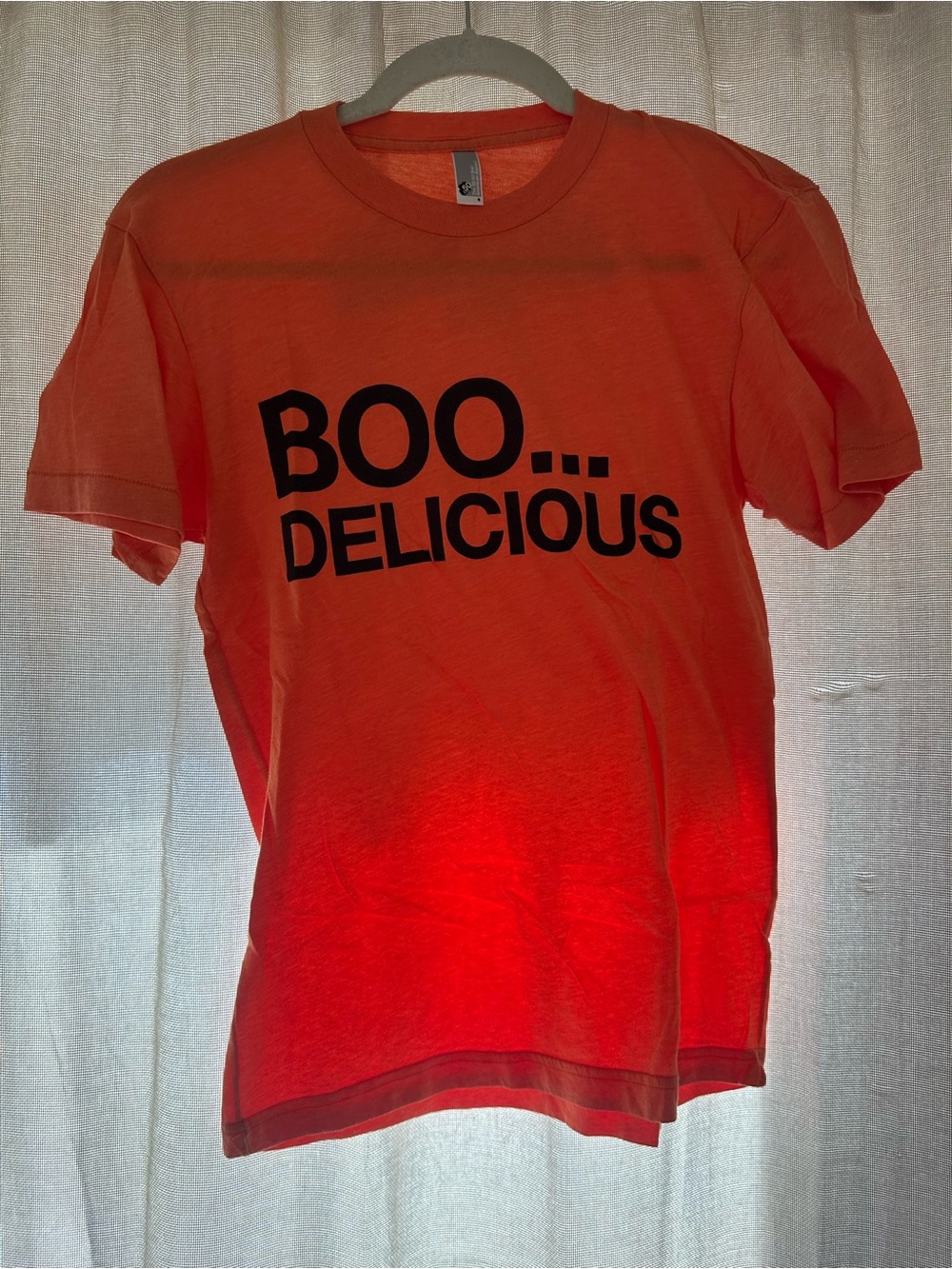 Boo... Delicious Orange Halloween Graphic Tee Size Small